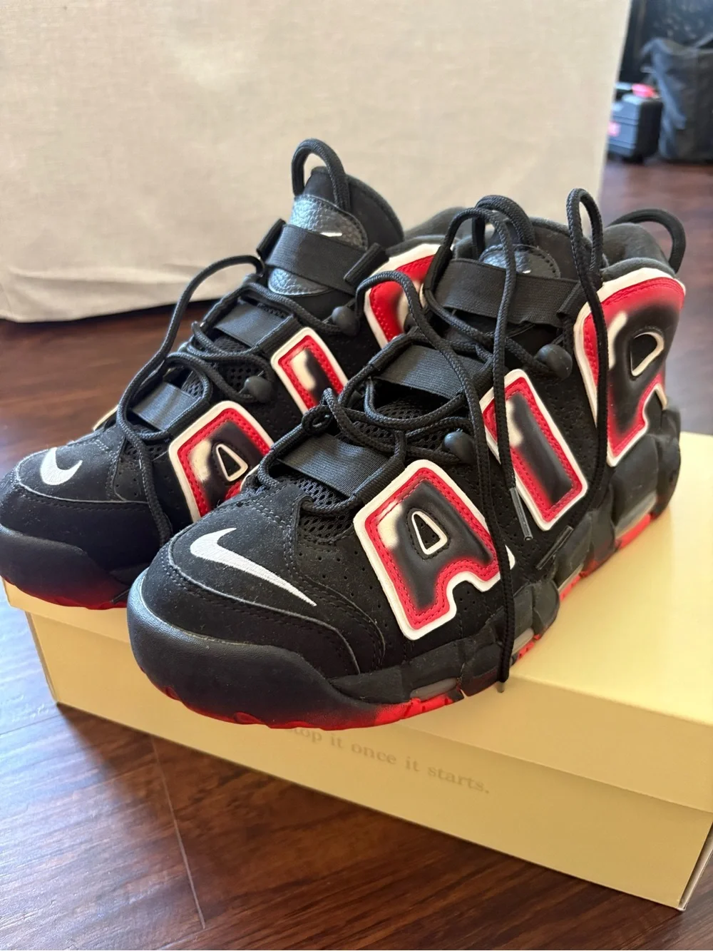 Nike Air More Uptempo 96’ Laser Crimson Sneakers